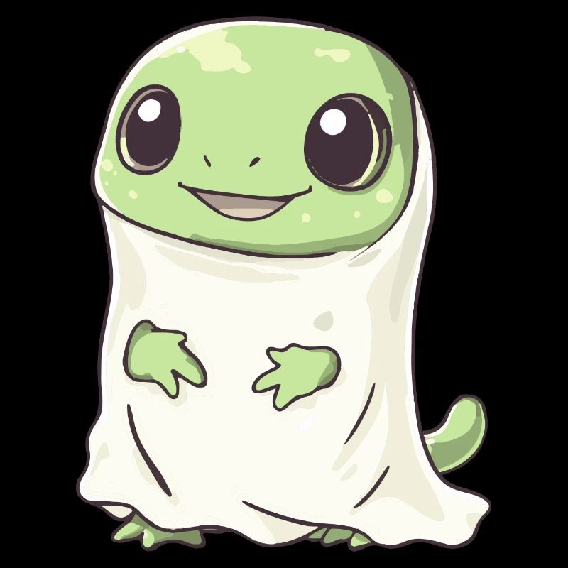Echse Halloween Comic Geist