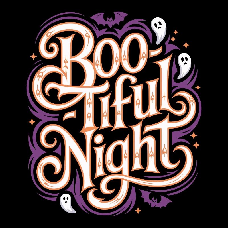 Boo-Tiful Nuit Halloween Effrayant Drôle