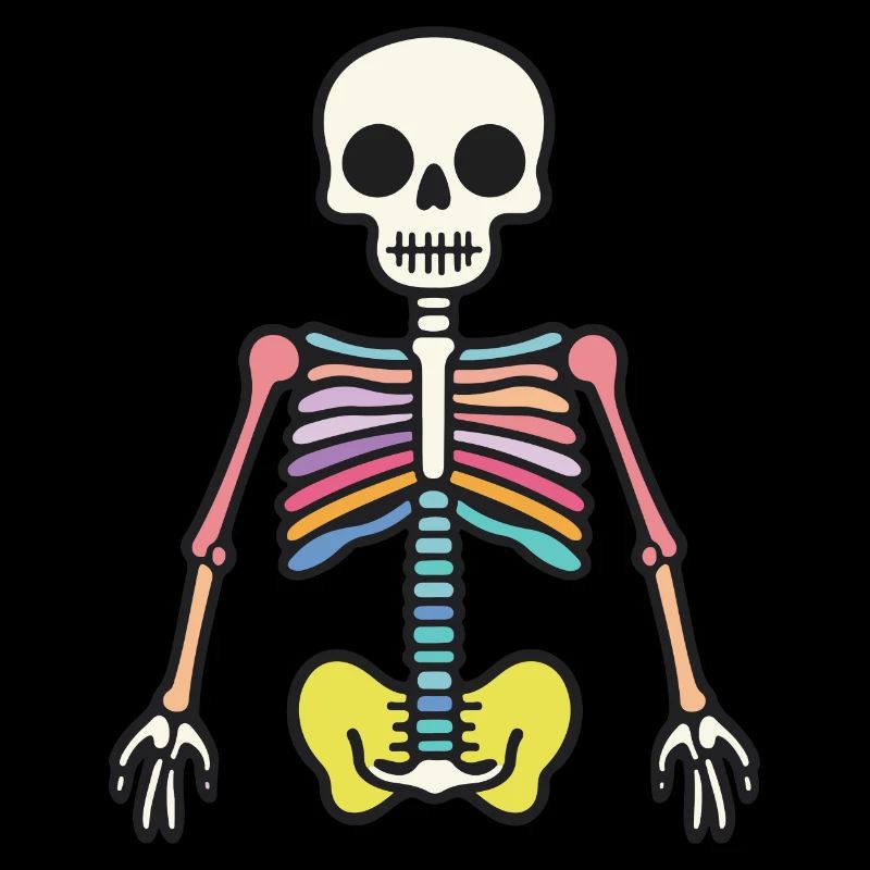 Skelett Halloween Symbol