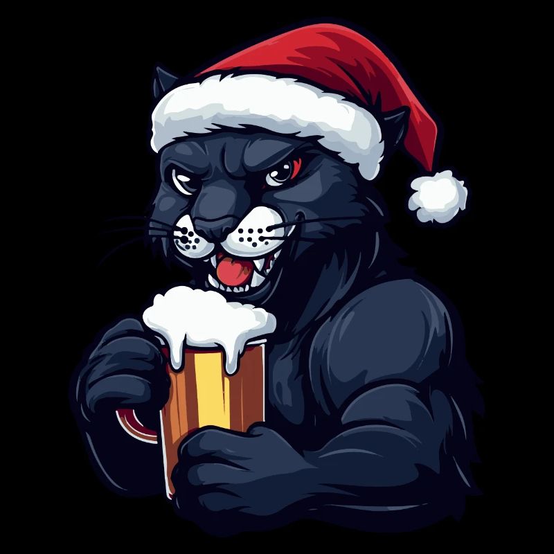 Panther Weihnachten Bier