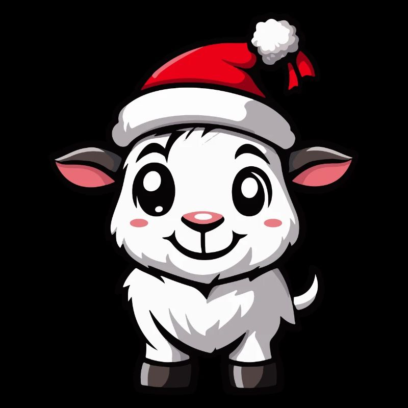 Chèvre de montagne Noël mignon