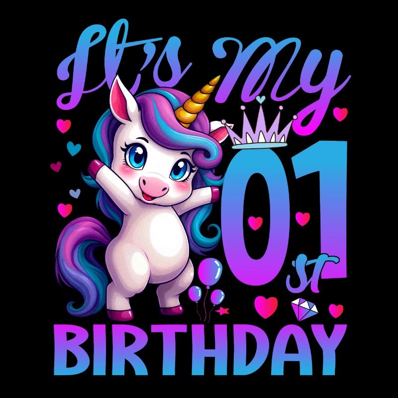 1. Geburtstag Einhorn Es ist mein 1. Geburtstag