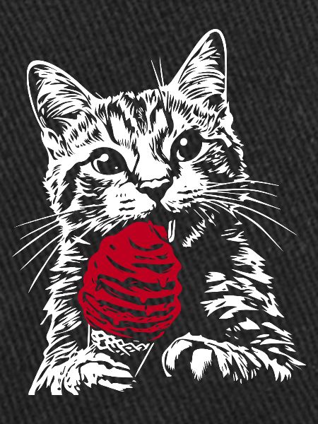 Lustige Katze Eis