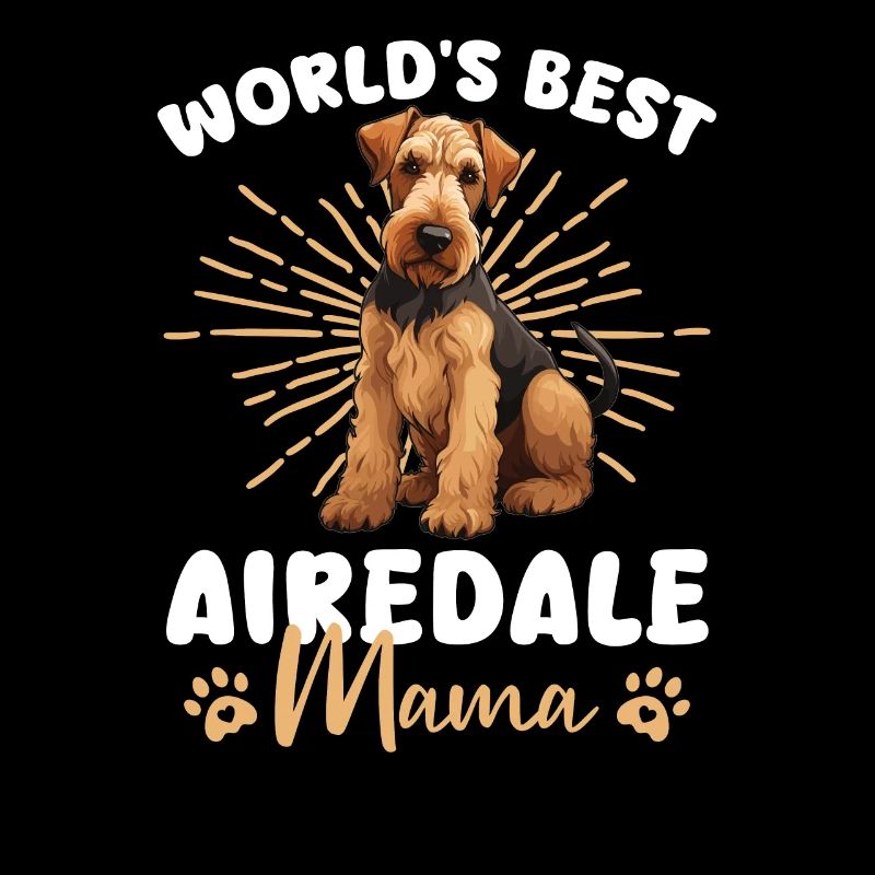 Airedale Terrier Chien Airedale Maman