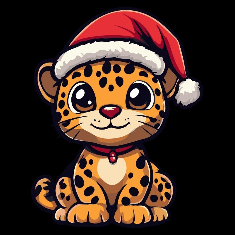 Léopard Weihnachten Noël