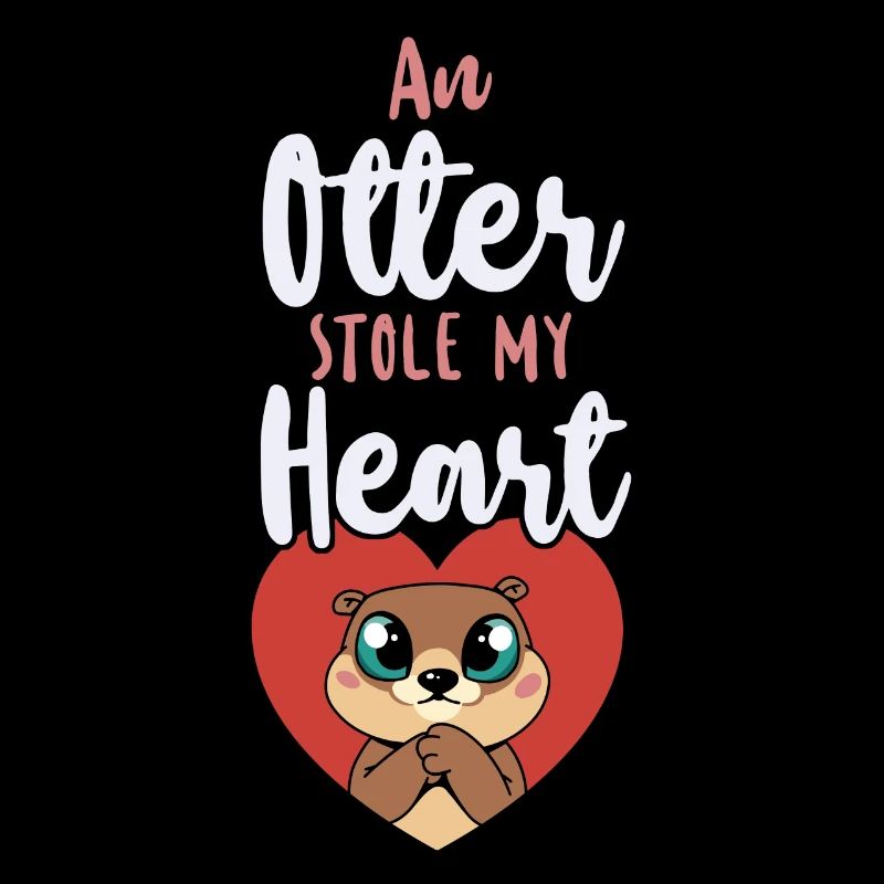 Loutre Saint-Valentin Une loutre