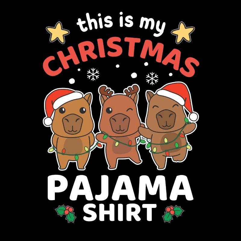 Capybara Weihnachts Schlafanzug