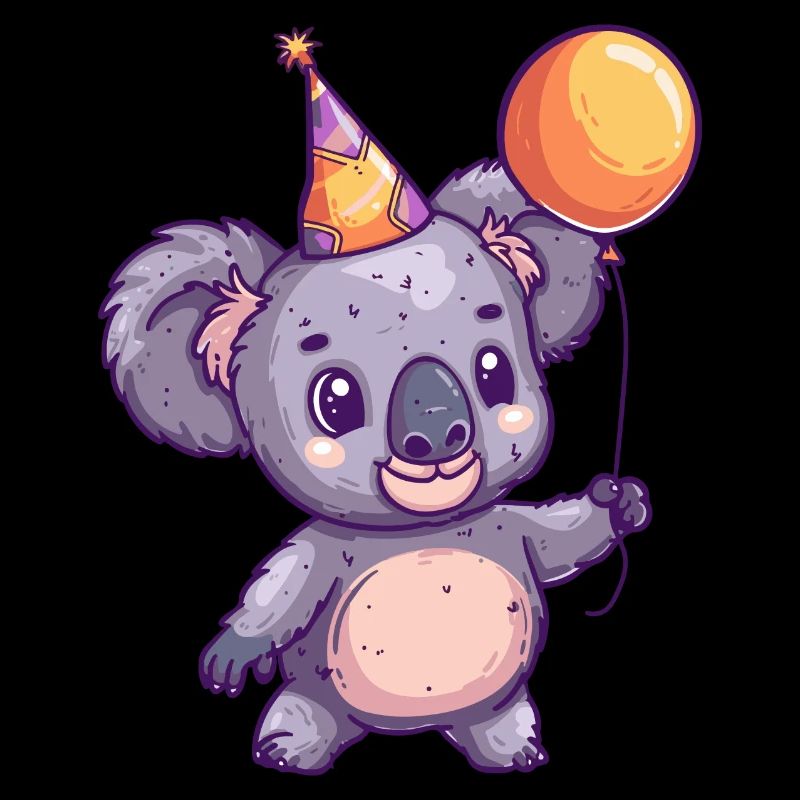 Koala Anniversaire Bande Dessinée Mignon