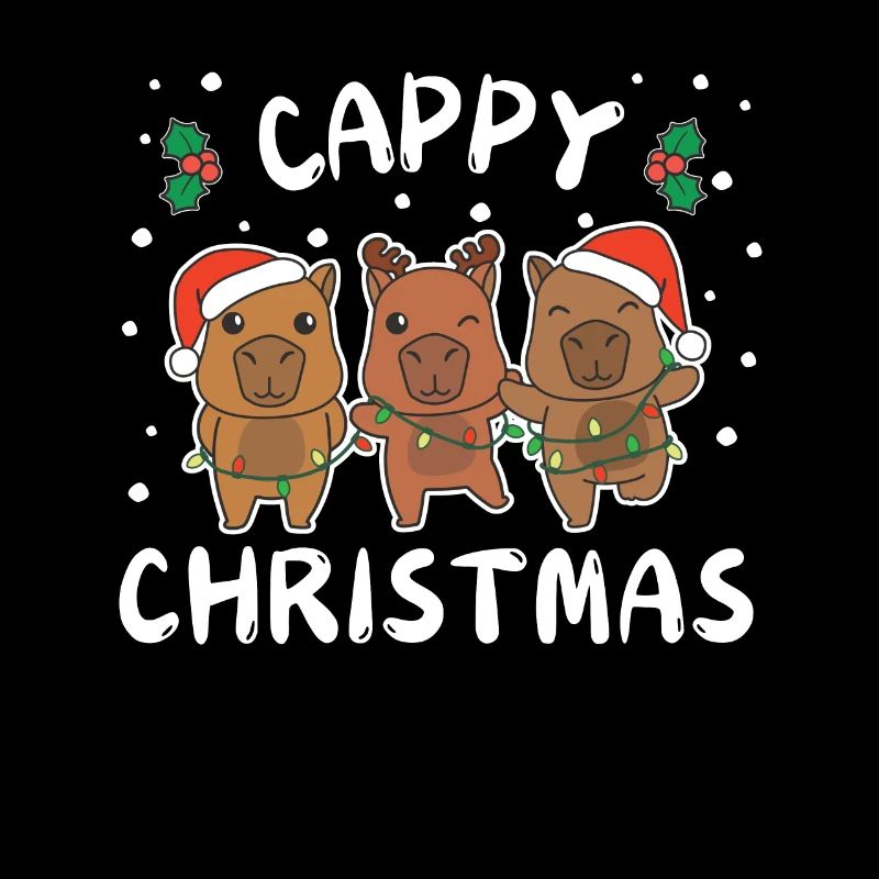 Joyeux Noël Doux Capybara Noël