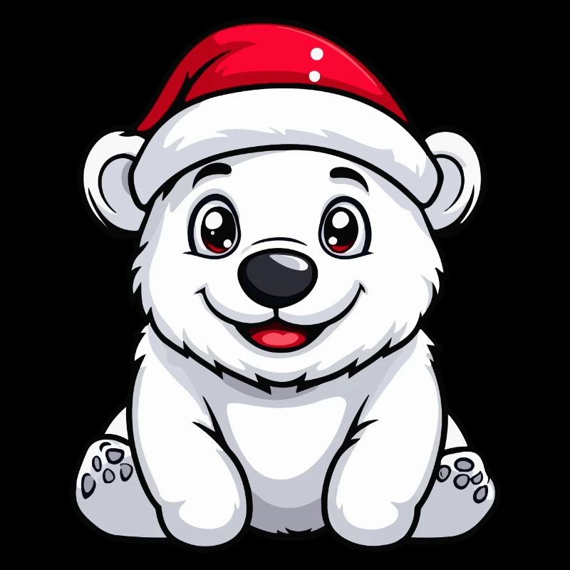 Polar Bear Christmas Cute