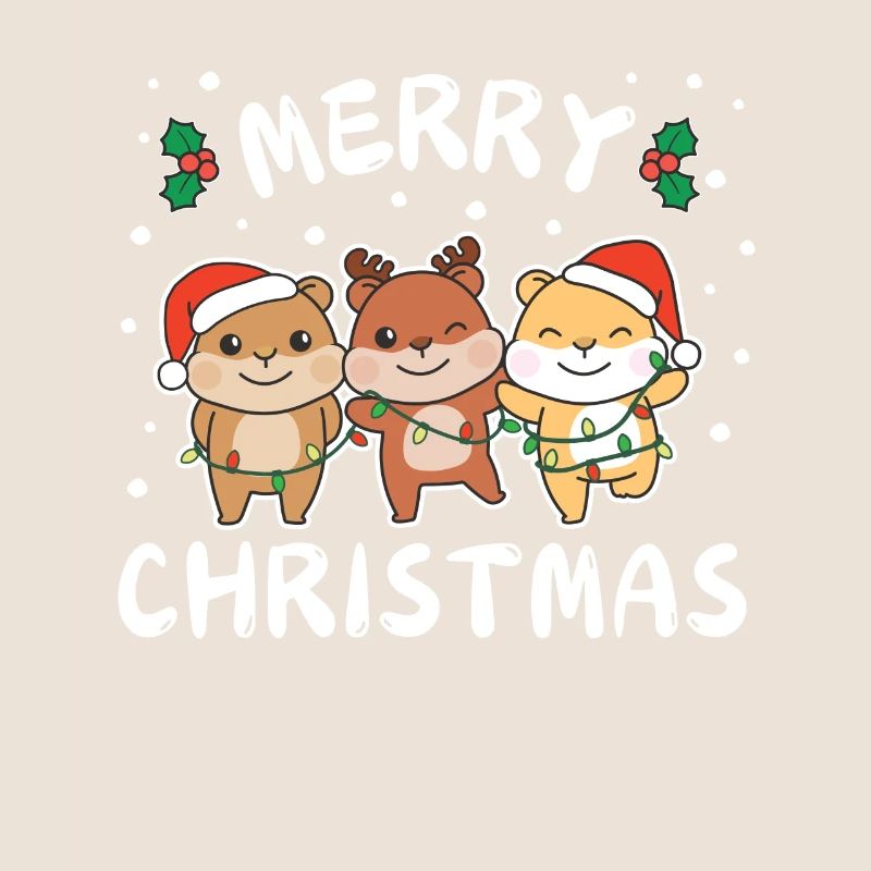 Joyeux Noël Hamster mignon Noël