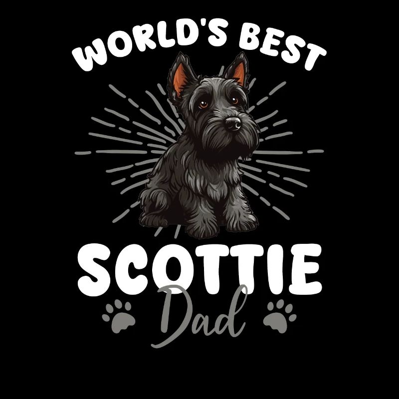 Scottish Terrier Groovy Scottie Dad
