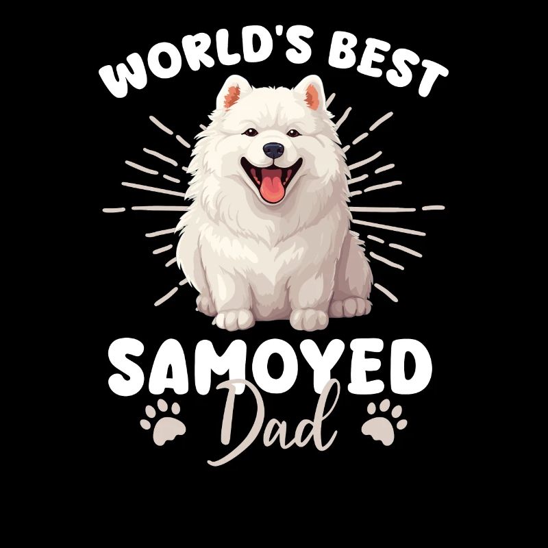 Samoyed Groovy Samoyed Dad