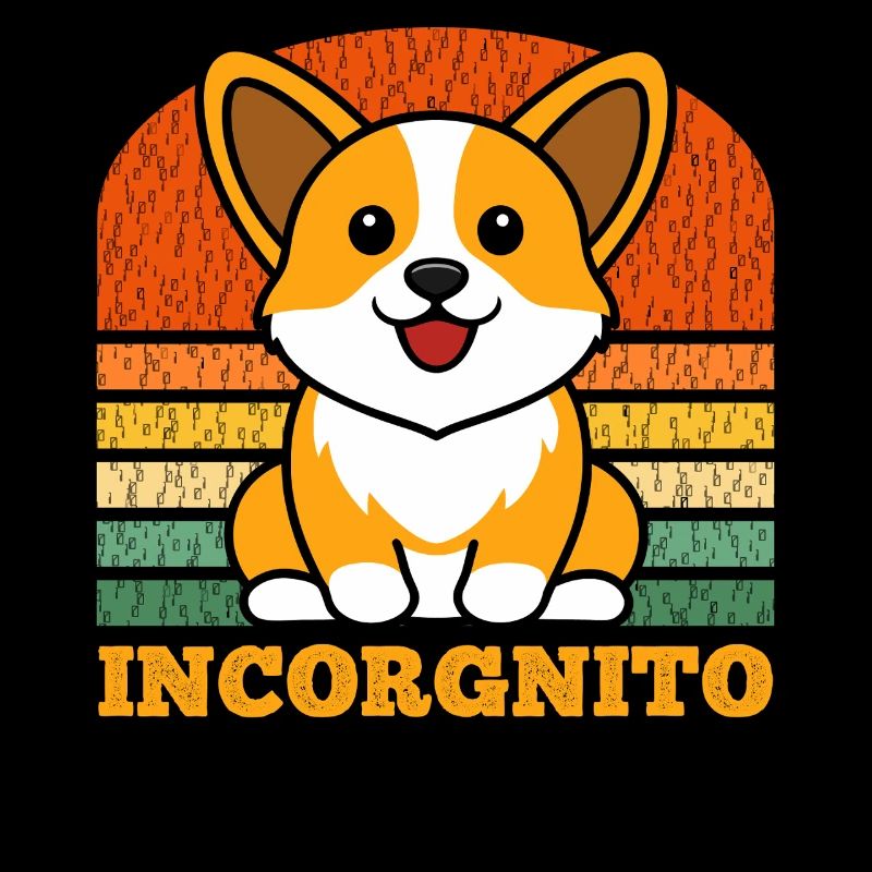 Incorgnito – Jeu de mots amusant sur le corgi