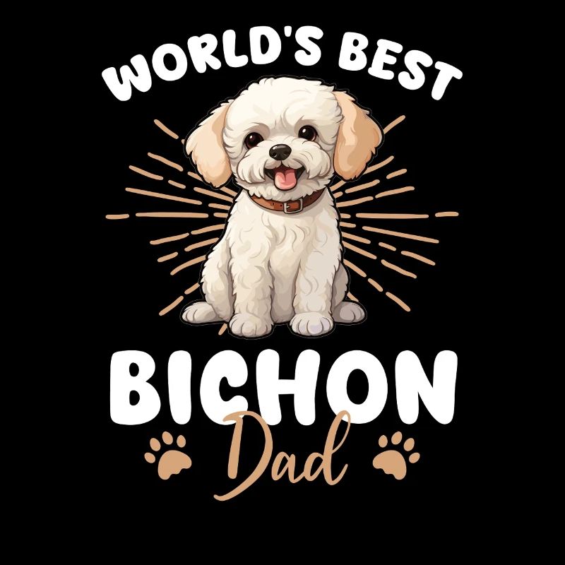 Bichon Frise Groovy Bichon Dad