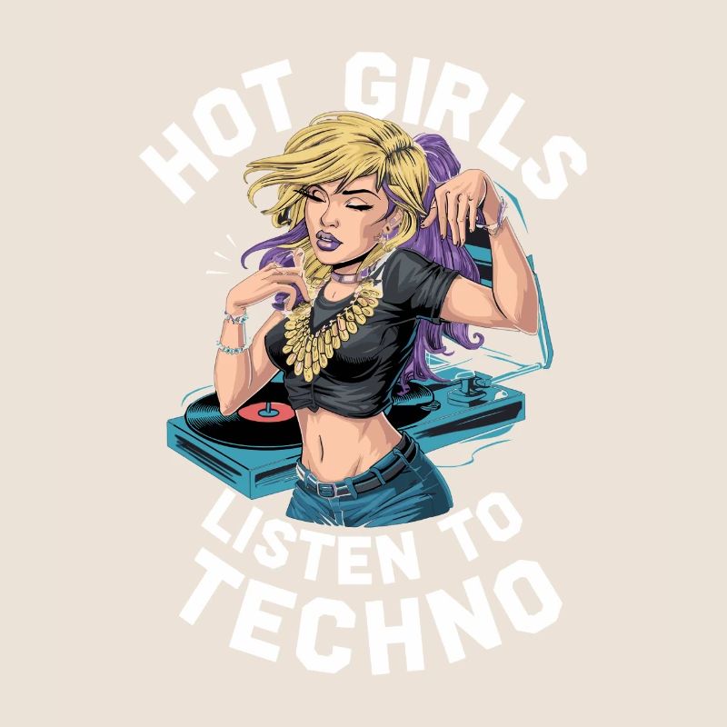 Les filles qui aiment écouter de la musique techno et