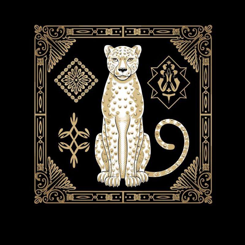 Gepard Kunst: Eleganz und Stil in Goldenen