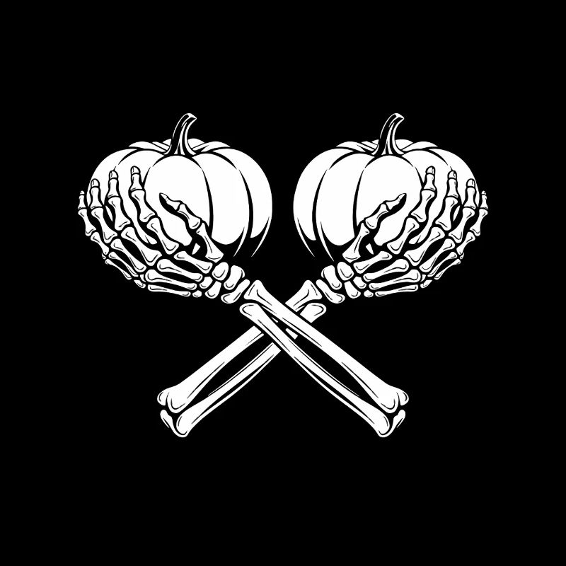 Pumpkin and Skeleton Hands for Halloween Party