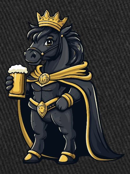 Pferd Bier Lustig