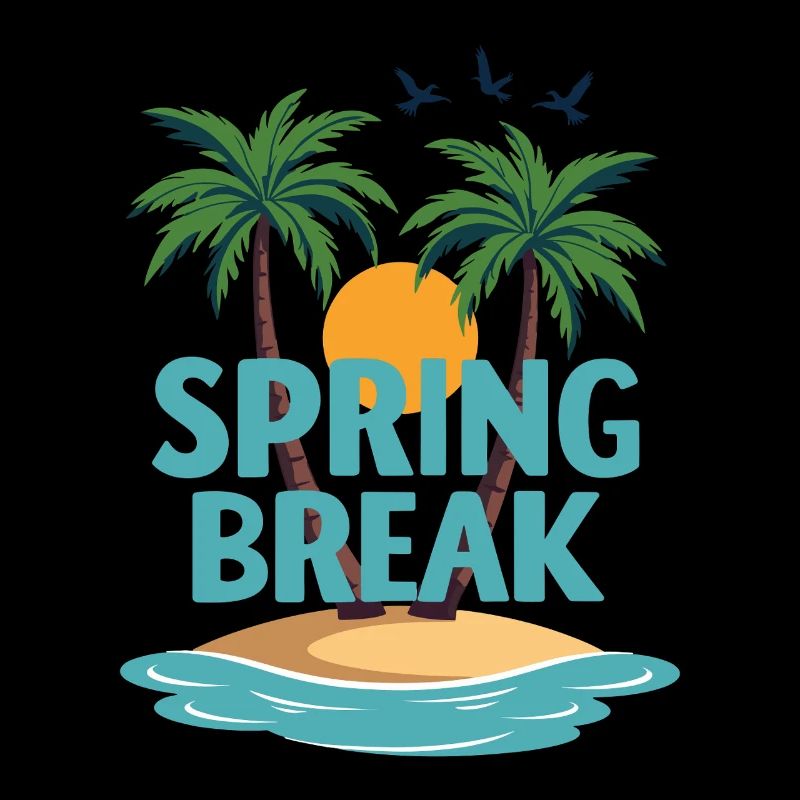 Spring Break Palmen Strand