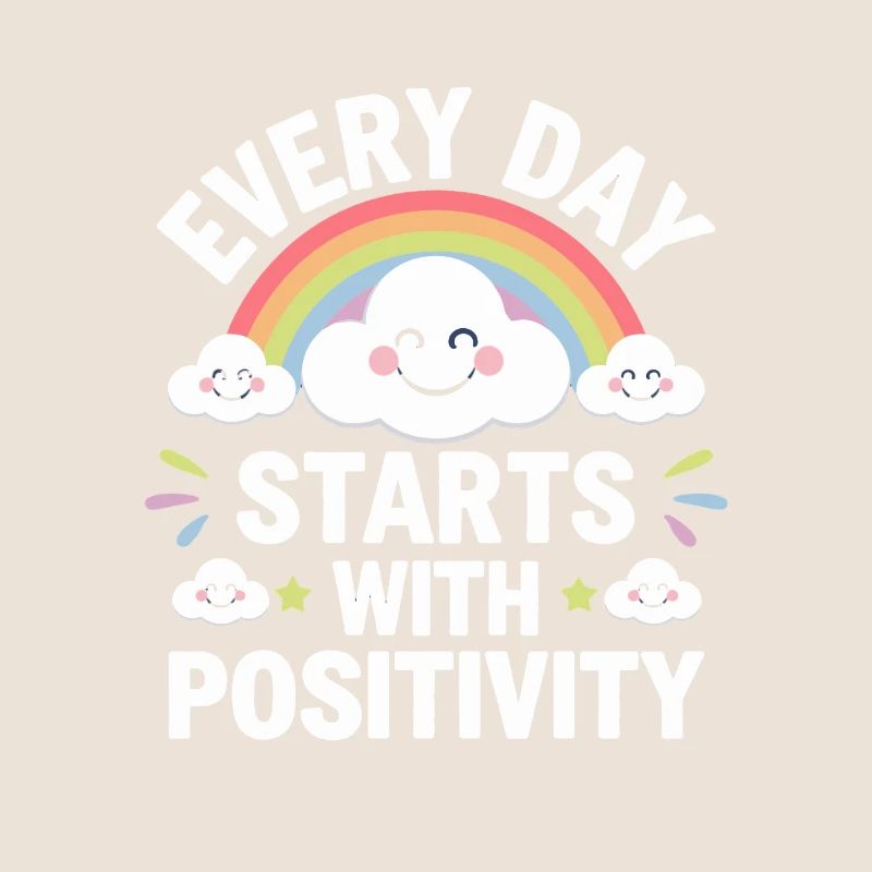 Chaque jour commence par un arc-en-ciel de positivité