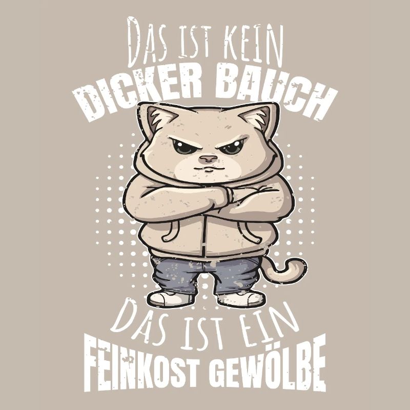Dicker Bauch lustiger Spruch