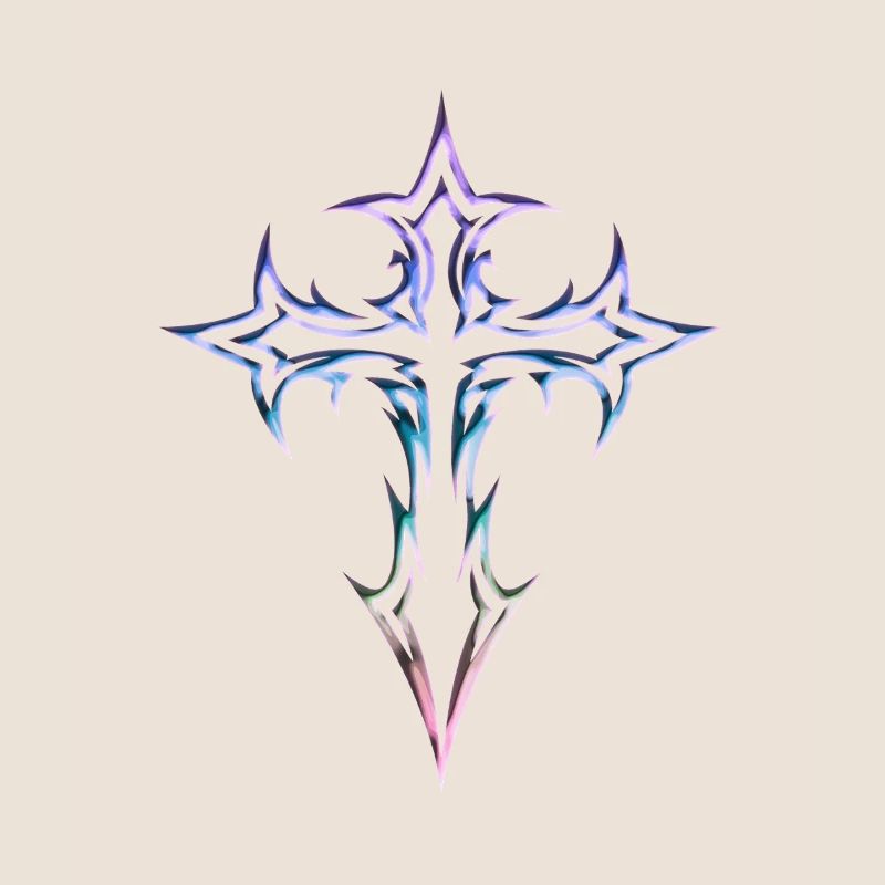 Goth Cross Y2K Emo Cross Gothic Aesthetic