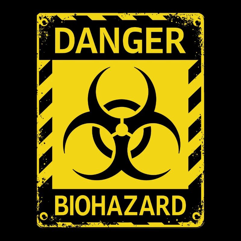 Danger Biohazard Grunge Zombies Apokalypse