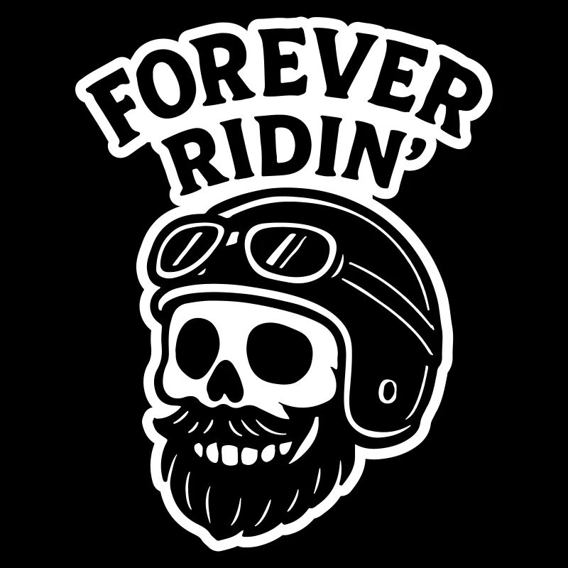 Biker Skull Motorcycle