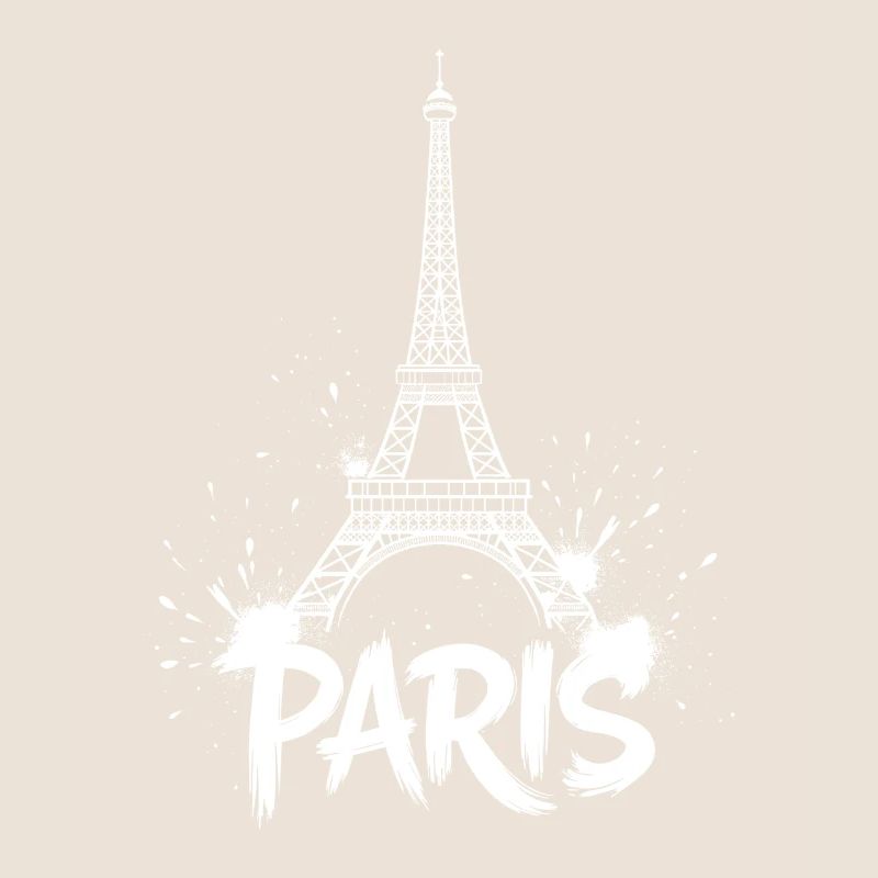 Eiffel Tower Pop Art Night Scene