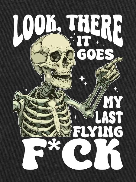 Halloween Skeleton Flying F*ck