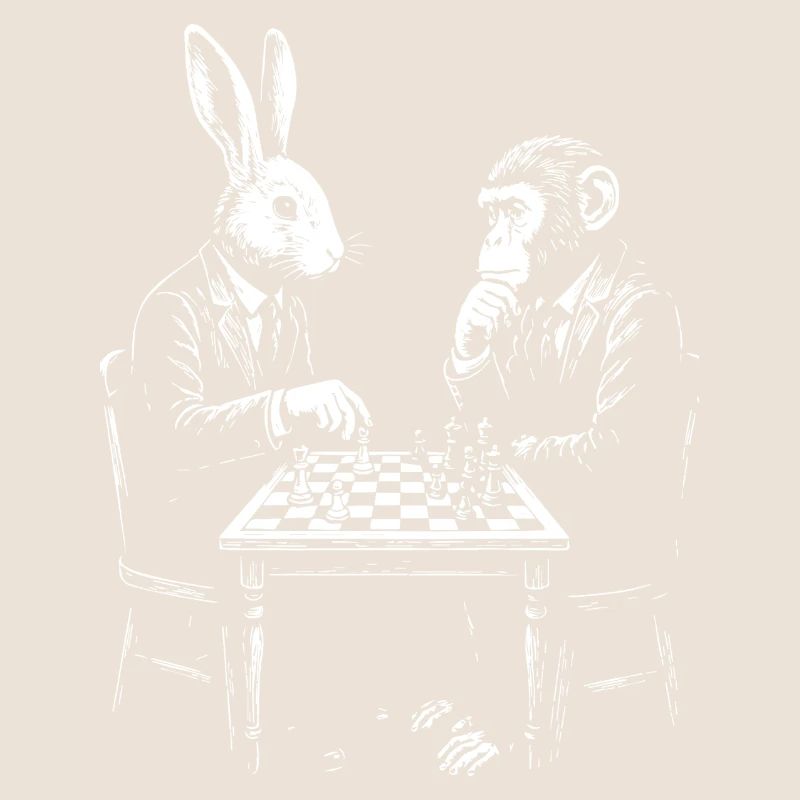 Hasen-Affen-Schachduell