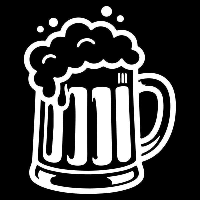 Bierkrug Comic Bier