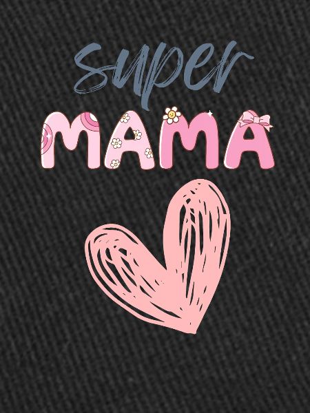 Super Mama - Heart Design