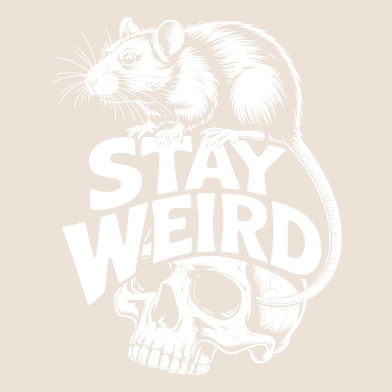 Reste Rat Crâne Bizarre