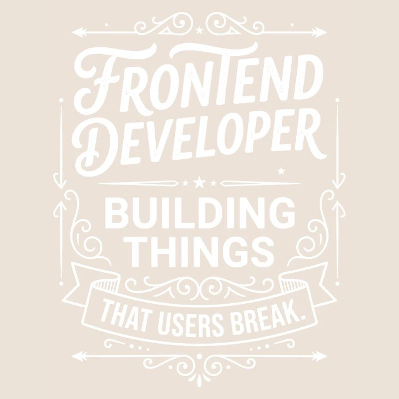 Frontend developer builds things