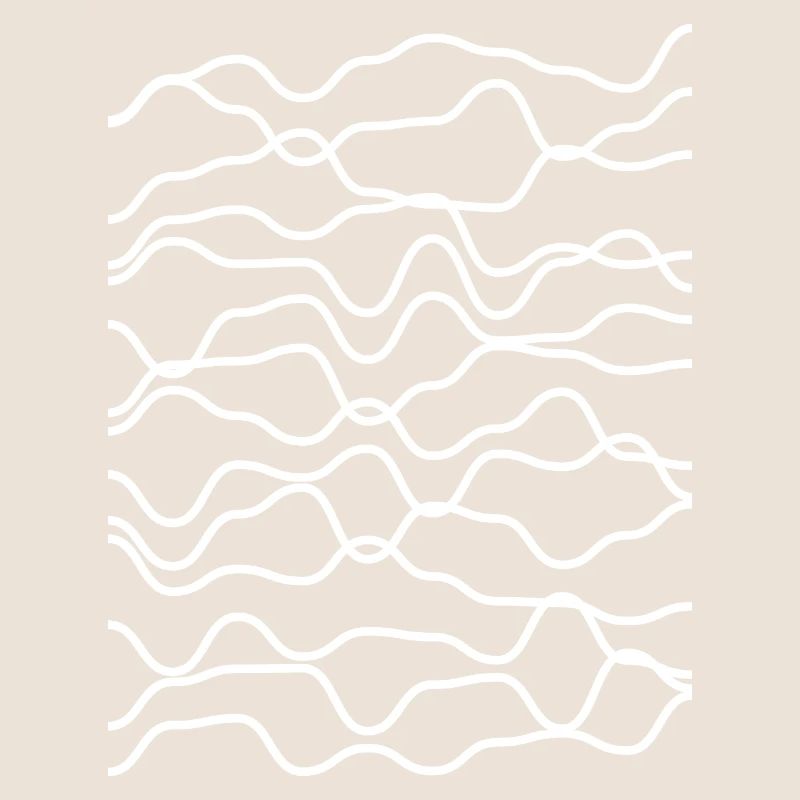 Monochrome Wave Line Abstract