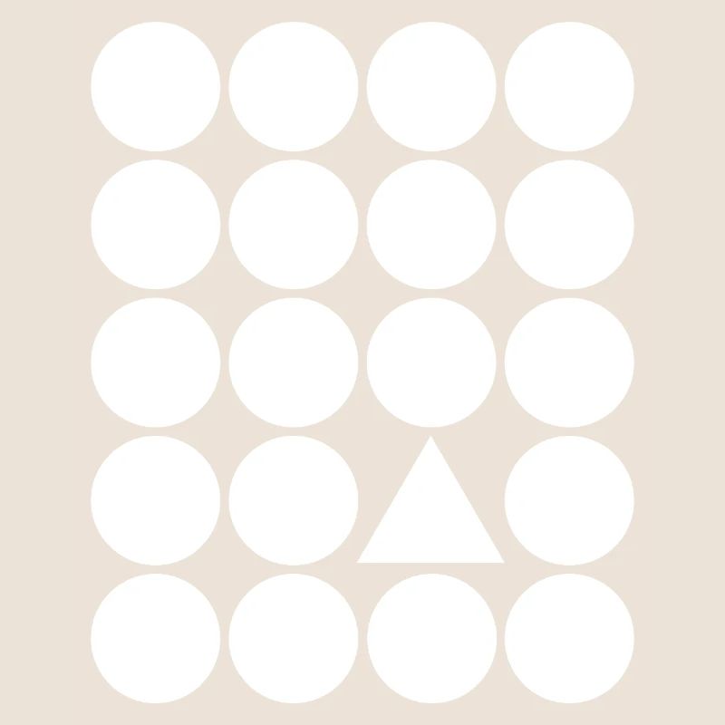 Geometric Grid Triangle Accent