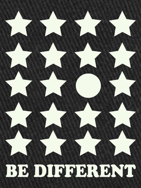 Be Different Star Grid Circle