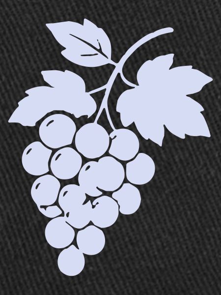 Grape silhouette in lilac