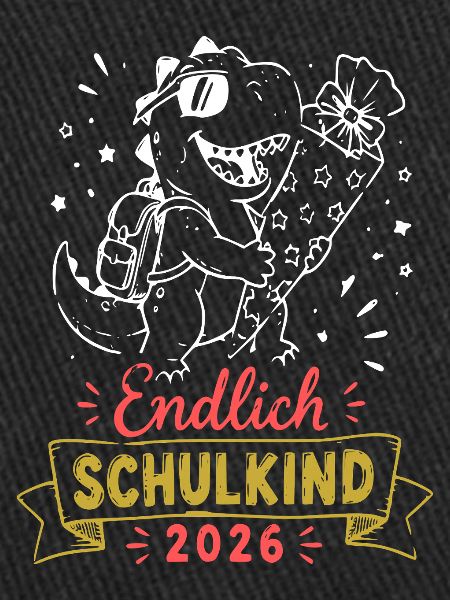 Endlich Schulkind 2026 Dino