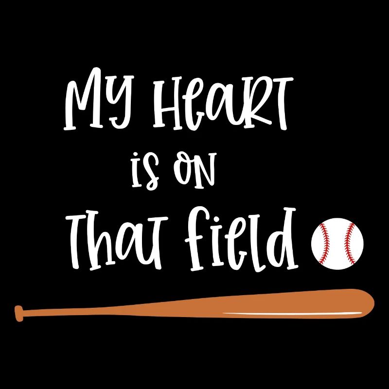 Mon cœur est une maman joueuse de baseball sur ce terrain
