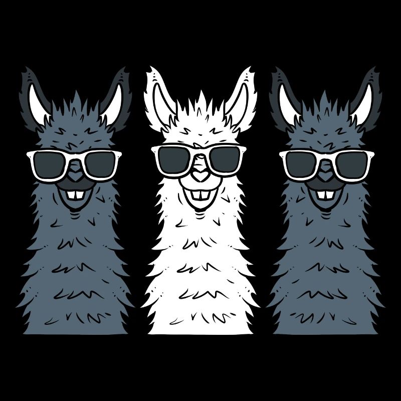 Cool Alpaga Cartoon Lama Herder
