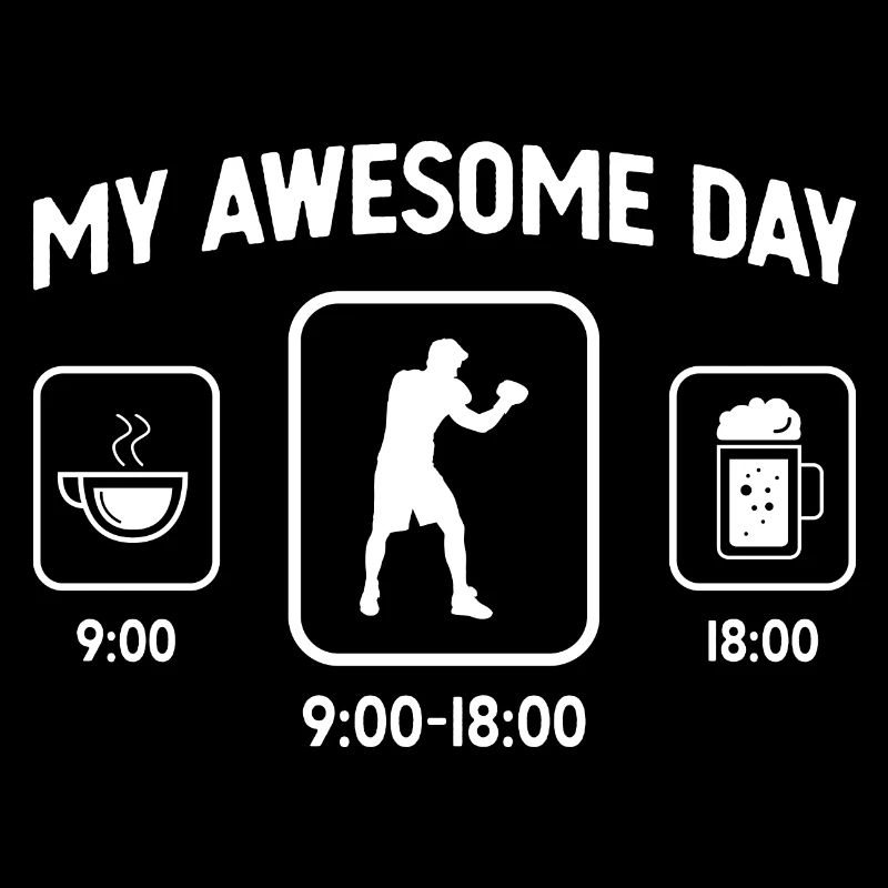 My Awesome Day - Bière - Guy Boxing -