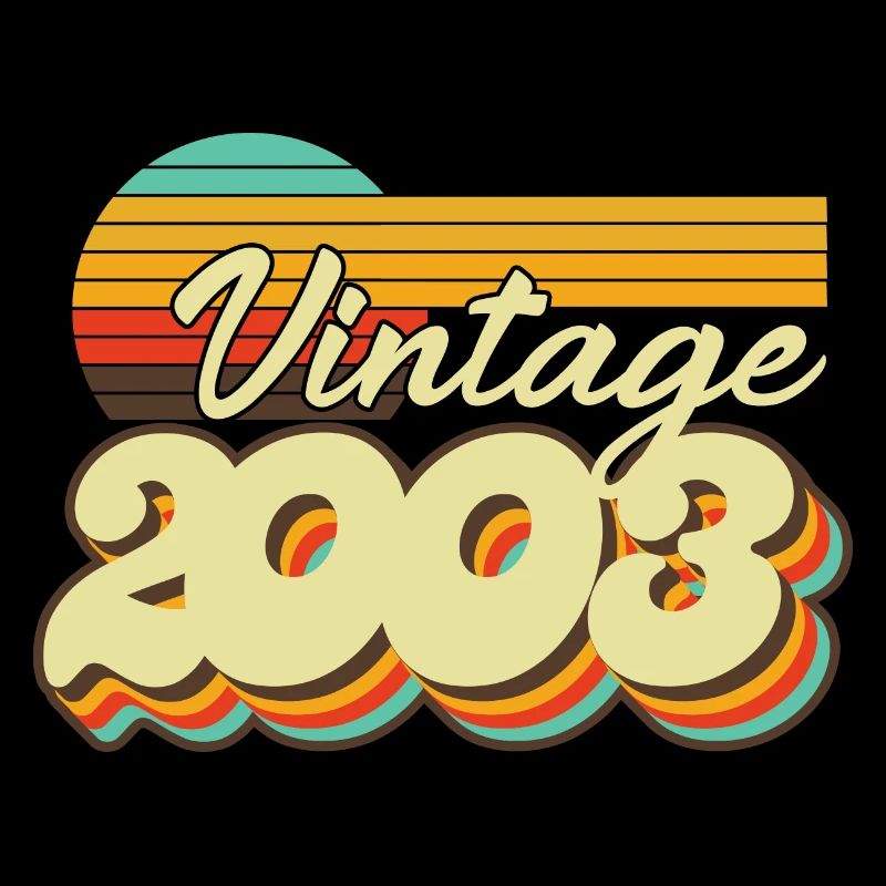 2003 Anniversaire Né En 2003 Rétro Millésime