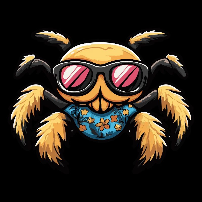 Tarentule Bande Dessinée Cool Été