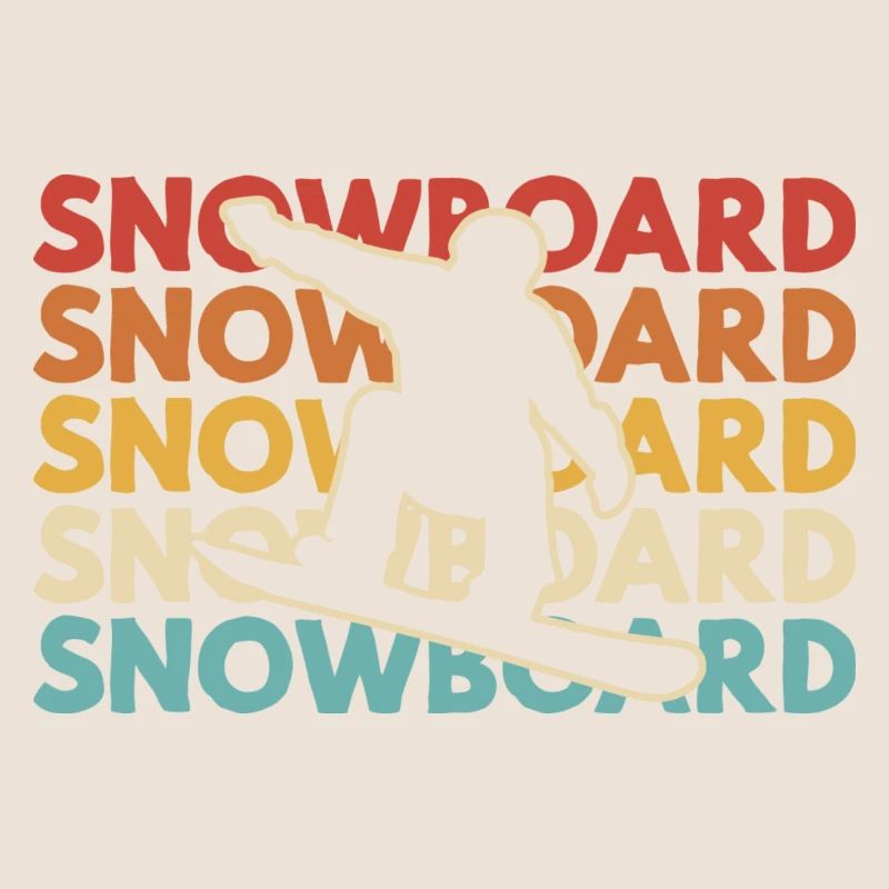 Conception de snowboard freestyle – Coloré et dynamique