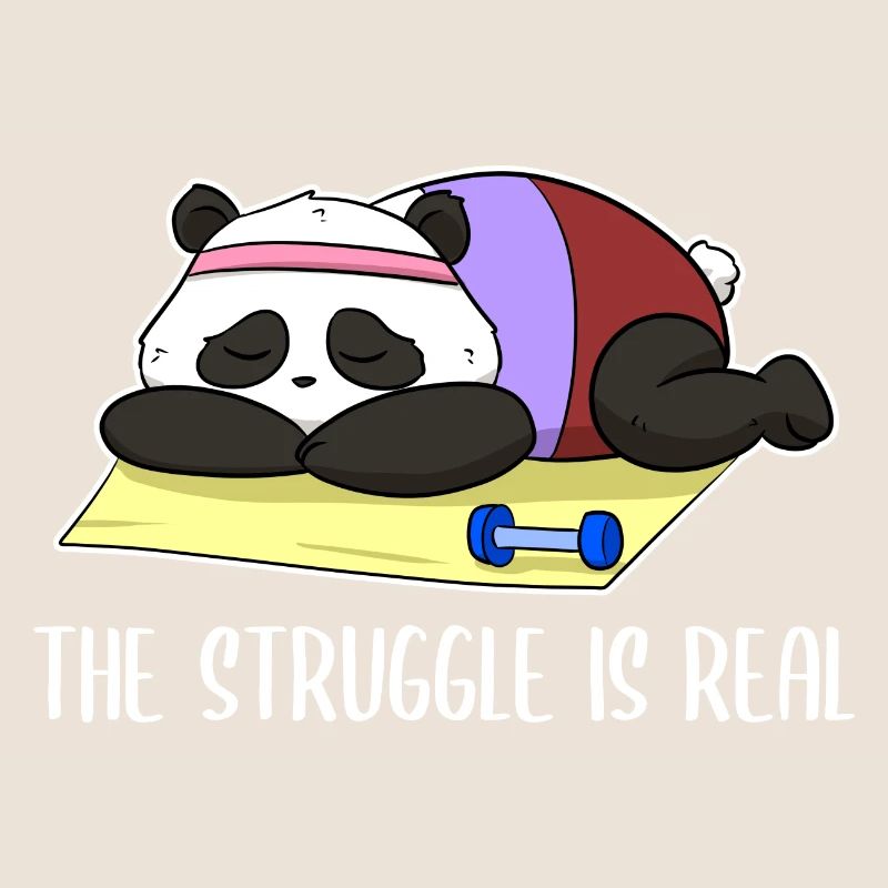 The Struggle Is Real Pandabär Workout