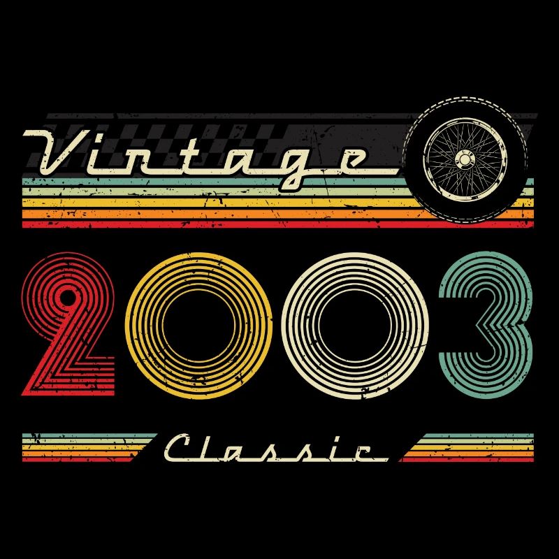 2003 Anniversaire Né En 2003 Rétro Millésime
