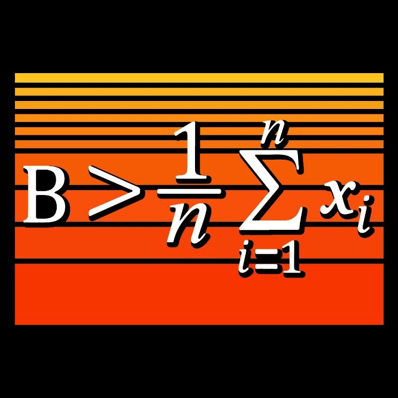 Mathe-Wortspiel – Sei größer als der Durchschnitt